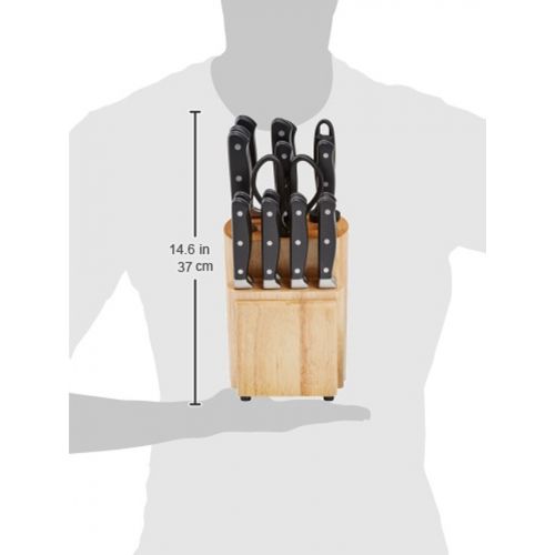  AmazonBasics Premium 18-Piece Knife Block Set