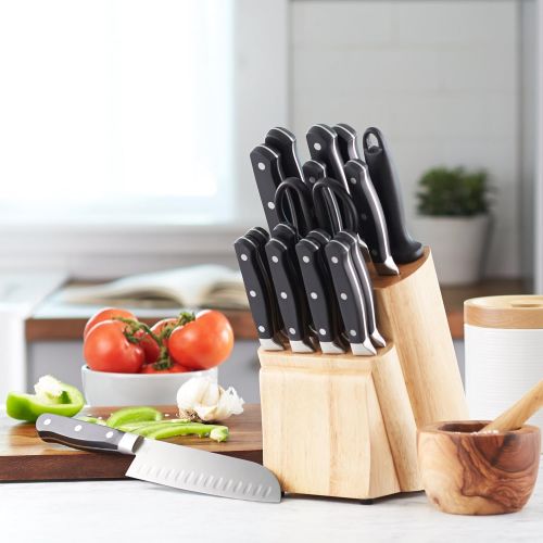  AmazonBasics Premium 18-Piece Knife Block Set