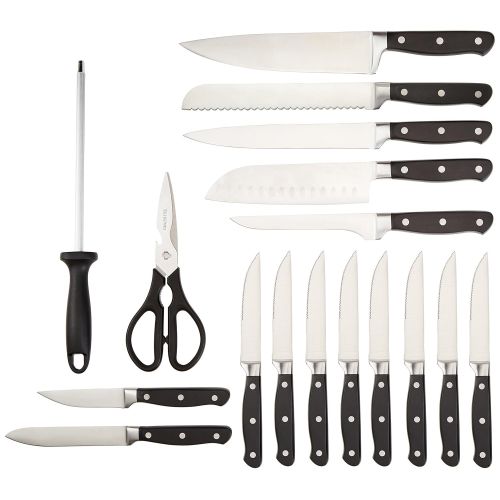  AmazonBasics Premium 18-Piece Knife Block Set