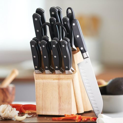  AmazonBasics Premium 18-Piece Knife Block Set