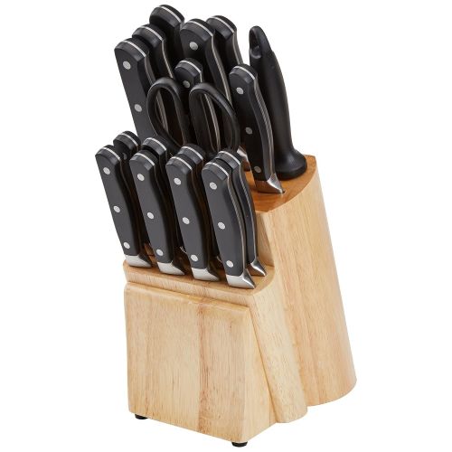  AmazonBasics Premium 18-Piece Knife Block Set