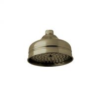 AmazonBasics Rohl 1025/8TCB 6-Inch Diameter Michael Berman Traditional Shower Rose Showerhead with Swivel and Flow Restrictor in Tuscan Brass
