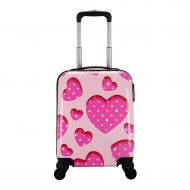 AmazonBasics Suitcase ZHAOSHUNLI Childrens Trolley Case with 4 Rounds of 16 Inch Female Cute Boy Camouflage Universal Wheel Travel Trolley Case (Color : Pink)