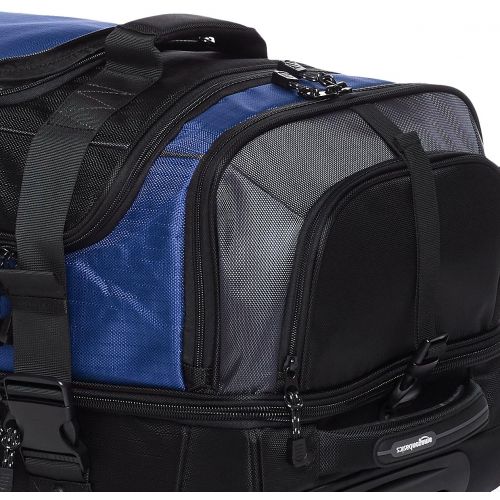  AmazonBasics Ripstop Wheeled Duffel, Blue