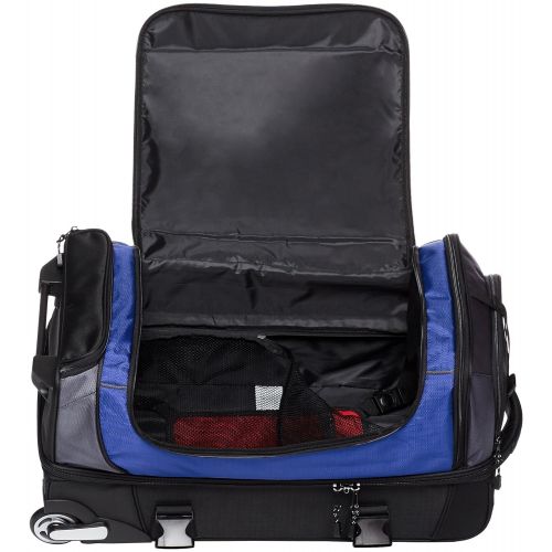  AmazonBasics Ripstop Wheeled Duffel, Blue