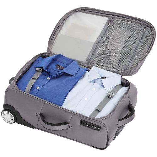  AmazonBasics Premium Upright Expandable Softside Suitcase with TSA Lock