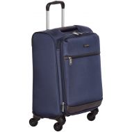 AmazonBasics Softside Spinner Luggage - 21-inch, Carry-on/Cabin Size, Navy Blue