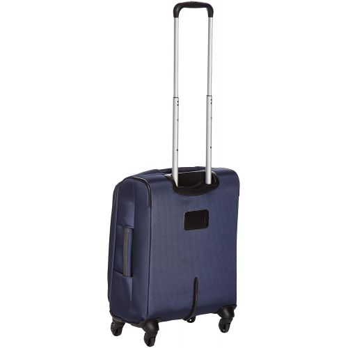  AmazonBasics Softside Spinner Luggage - 21-inch, Carry-on/Cabin Size, Navy Blue