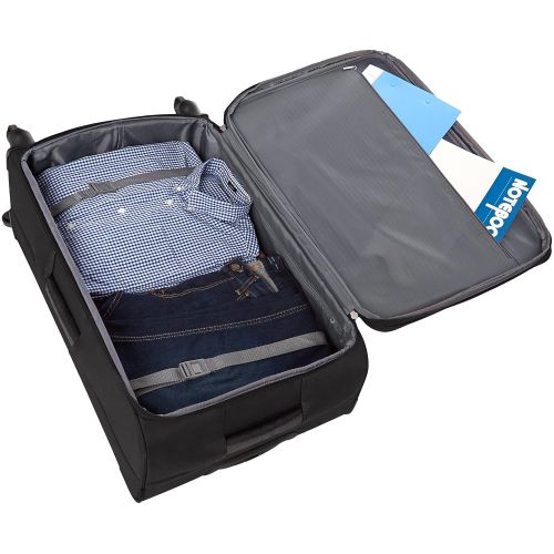  AmazonBasics Softside Spinner Luggage - 21-inch, Carry-on/Cabin Size, Navy Blue