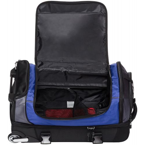  AmazonBasics Ripstop Wheeled Duffel, Blue