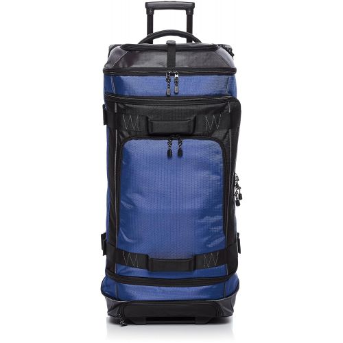  AmazonBasics Ripstop Wheeled Duffel, Blue