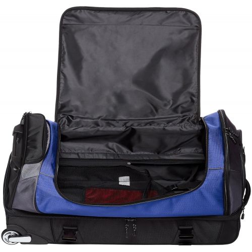  AmazonBasics Ripstop Wheeled Duffel, Blue