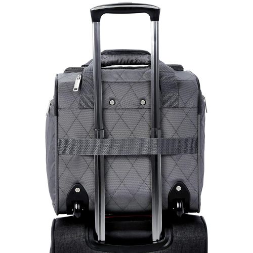  AmazonBasics Underseat, Carry-On Rolling Travel Luggage Bag with Wheels, 14 Inches