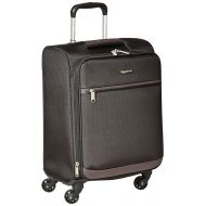 AmazonBasics Softside Carry-On Spinner Luggage Suitcase - 18 Inch, Navy Blue