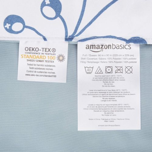  AmazonBasics Easy-Wash Microfiber Kids Bed-in-a-Bag Bedding Set - Twin, Multi-Color Dinosaurs