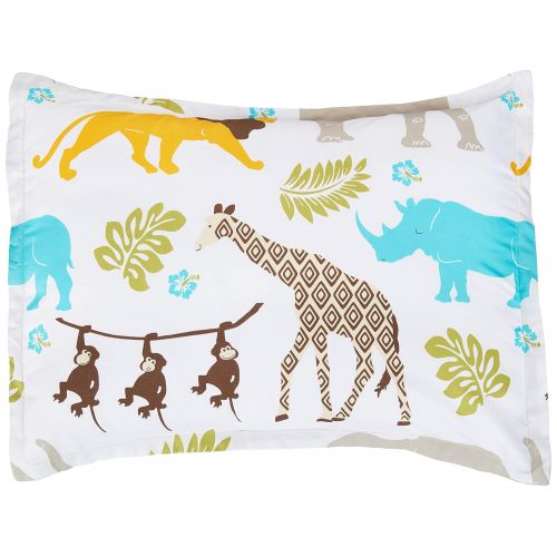  AmazonBasics Easy-Wash Microfiber Kids Bed-in-a-Bag Bedding Set - Twin, Multi-Color Dinosaurs