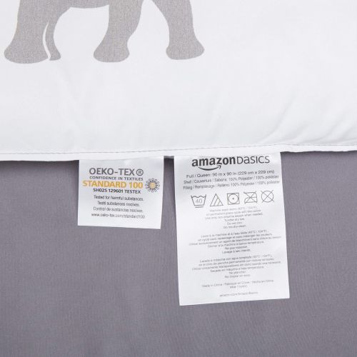  AmazonBasics Easy-Wash Microfiber Kids Bed-in-a-Bag Bedding Set - Twin, Multi-Color Dinosaurs