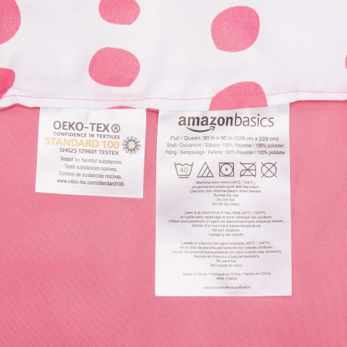  AmazonBasics Easy-Wash Microfiber Kids Bed-in-a-Bag Bedding Set - Twin, Multi-Color Dinosaurs