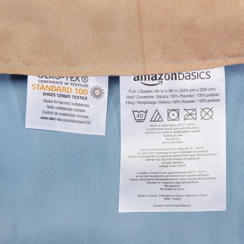  AmazonBasics Easy-Wash Microfiber Kids Bed-in-a-Bag Bedding Set - Twin, Multi-Color Dinosaurs