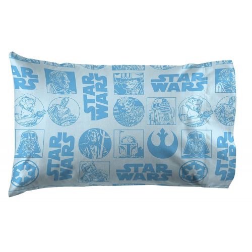  AmazonBasics Jay Franco Star Wars Galactic Grid Twin Sheet Set - Super Soft and Cozy Kid’s Bedding - Fade Resistant Polyester Microfiber Sheets (Official Star Wars Product)