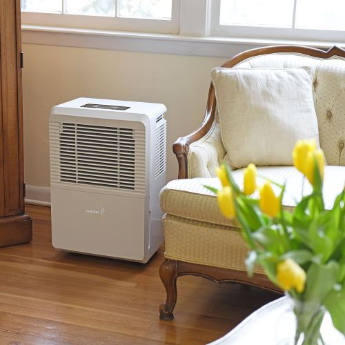  AmazonBasics Ivation 70 Pint Energy Star Dehumidifier with Pump, Large Capacity Compressor for Spaces Up To 4,500 Sq Ft, Includes Programmable Humidity, Hose Connector, Auto Shutoff and Restart