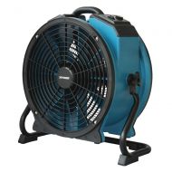AmazonBasics XPOWER X-47ATR 1/3 HP Sealed Motor Axial Air Mover Fan - with Variable Speed Control, 3 Hour Timer - Blue