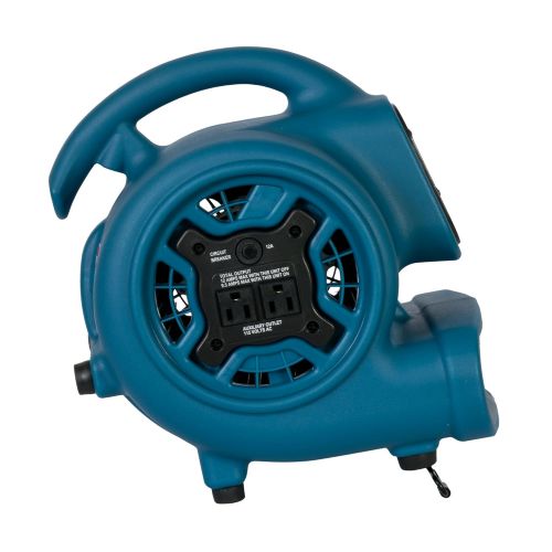  AmazonBasics XPOWER P-260AT Freshen Mini Mighty Scented Air Mover, Utility Fan, Dryer, Blower with Power Outlets & Timer-1/5 HP, 800 CFM, 4 Speeds