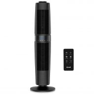 AmazonBasics LEVOIT LV373 Tower Fan Oscillating with Remote Control, Standing Floor with 3 Speeds and Modes, 360° Manual Oscillation for Cooling, Automatic Shutoff Timer, Quiet and Energy Savin