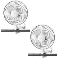 AmazonBasics Air King 6 Inch Commercial 120V Personal Clip On Fan Air Circulator (2 Pack)