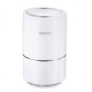 AmazonBasics Secura KJ65F Purifiers for Home w/True HEPA Filter for Pets, Dust, Germs, Mold and Smoke Odor Eliminator Air Cleaners for Large Room with LED Nightlight, White