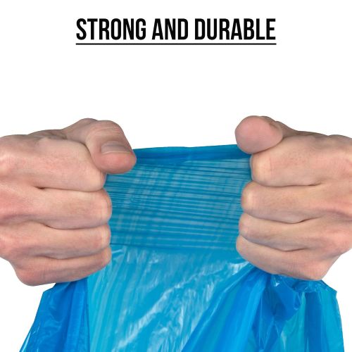  AmazonCommercial AmazonCommerical Custom Fit Blue Drawstring Trash Bags - Compatible with simplehuman Type D - 0.96 MIL - 108 Count