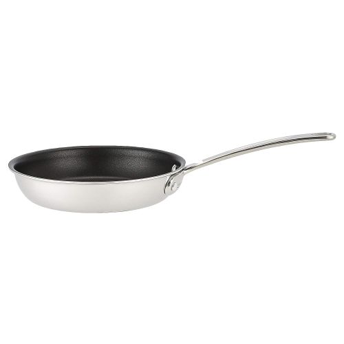  AmazonCommercial Tri-Ply Non-Stick Stainless Steel Fry Pan, 8 Inch