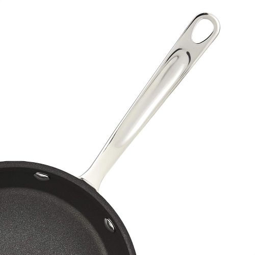  AmazonCommercial Tri-Ply Non-Stick Stainless Steel Fry Pan, 8 Inch