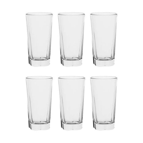  [아마존베스트]AmazonCommercial Highball Drinking Glasses, Barware Glass Tumbler, 11.5 oz., Set of 6