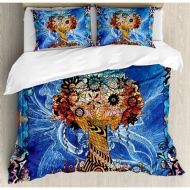 Ambesonne Trippy Indie Style Duvet Cover Set