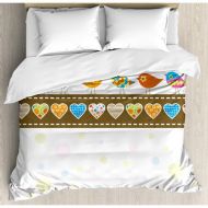 Ambesonne Valentines Day Duvet Cover Set