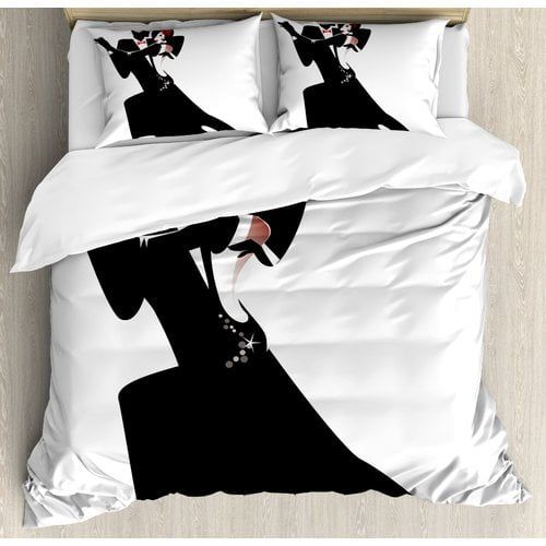  Ambesonne Romantic Dance Tango Duvet Cover Set