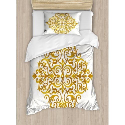  Ambesonne Mandala Victorian Style Traditional Filigree Inspired Royal Oriental Classic Print Duvet Cover Set