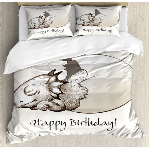  Ambesonne Dinosaur Duvet Cover Set