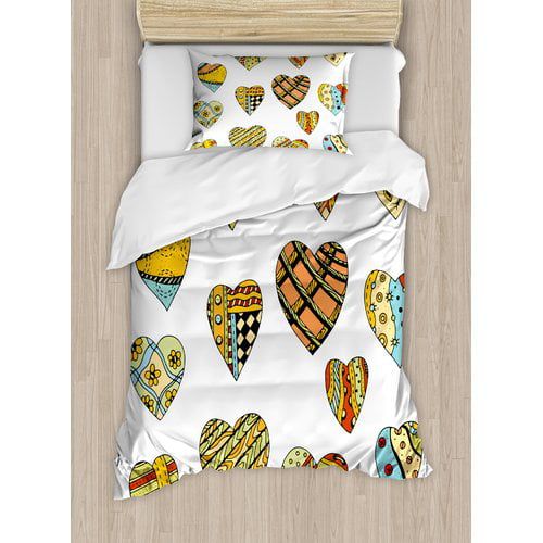  Ambesonne Valentine Duvet Cover Set