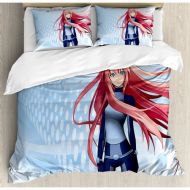 Ambesonne Anime Futuristic Manga Duvet Cover Set