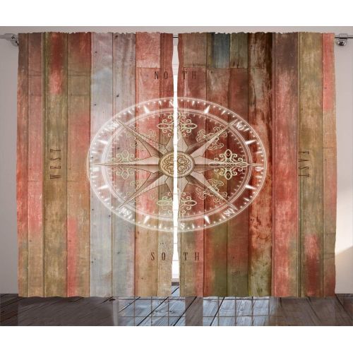  Ambesonne Purple and Turquoise Curtains, Hippie Ombre Mandala Inner Peace and Meditation with Ornamental Art, Living Room Bedroom Window Drapes 2 Panel Set, 108 W X 84 L inches, Pu