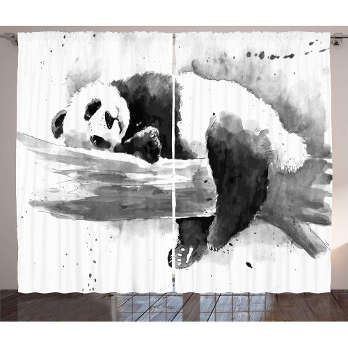  Ambesonne Sports Decor Curtains, Many Different Sports Balls All Together Championship Ping Pong Volleyball Olympics Concept, Living Room Bedroom Decor, 2 Panel Set, 108W X 84L inc