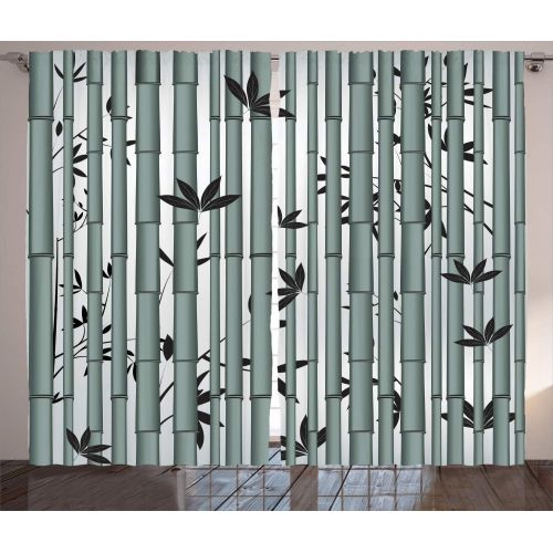  Ambesonne Shutters Decor Collection, Old Window at A Farm with Pile of Firewood Holiday Villa Rural Tranquil Scene Picture, Living Room Bedroom Curtain 2 Panels Set, 108 X 84 Inche