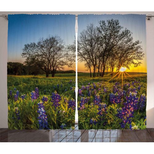  Ambesonne Shutters Decor Collection, Old Window at A Farm with Pile of Firewood Holiday Villa Rural Tranquil Scene Picture, Living Room Bedroom Curtain 2 Panels Set, 108 X 84 Inche