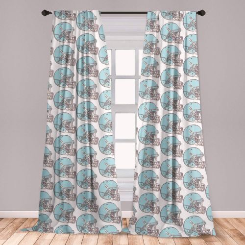  Ambesonne Royal Blue Curtains Sea Animals Decor, Hammerhead Shark School Ocean Dangerous Predator Wild Nature Picture, Living Room Bedroom Decor, 2 Panel Set, 108 W X 84 L inches,