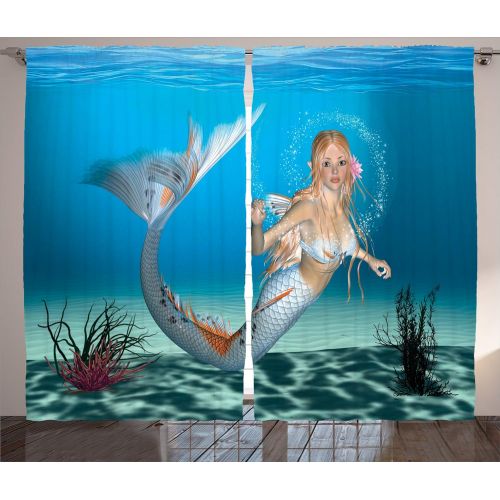  Ambesonne London Curtains, London Telephone Booth in The Street Traditional Local Cultural Icon England UK Retro, Living Room Bedroom Window Drapes 2 Panel Set, 108 W X 84 L Inches