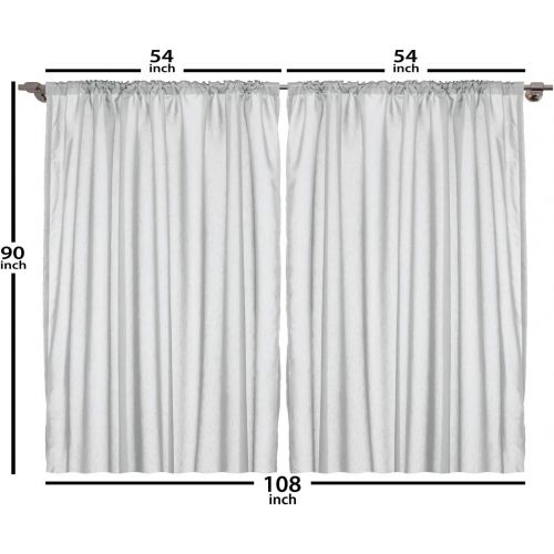  Modern Decor Curtains by Ambesonne, Autumn Forest Scenery with Rays of Warm Sun Lights on Shady Trees Woods Art, Living Room Bedroom Window Drapes 2 Panel Set, 108W X 63L Inches, Y