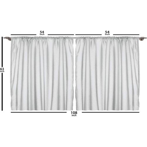  Ambesonne Plaid Curtains, Lumberjack Fashion Buffalo Style Checks Pattern Retro Style with Grid Composition, Living Room Bedroom Window Drapes 2 Panel Set, 108 W X 63 L Inches, Sca