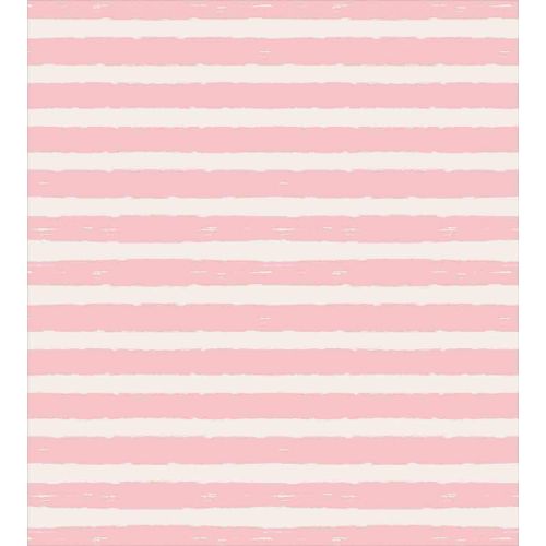  Ambesonne Stripe Duvet Cover Set Queen Size, Paint Brushstrokes in Horizontal Direction Pastel Color Pattern for Girls Kids, Decorative 3 Piece Bedding Set with 2 Pillow Shams, Pin